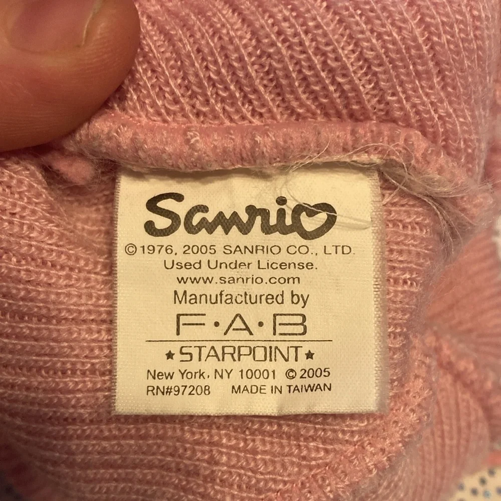 Sanrio girls hat pink in excellent condition hallo kitty